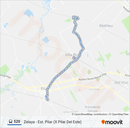 520 Colectivo Line Map