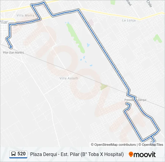 520 Colectivo Line Map