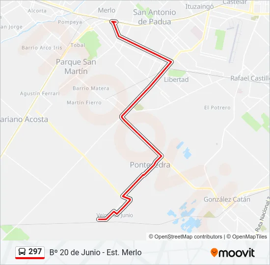 297 Colectivo Line Map