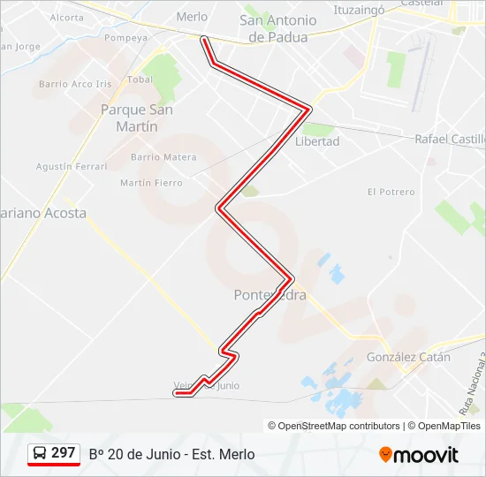 297 Colectivo Line Map