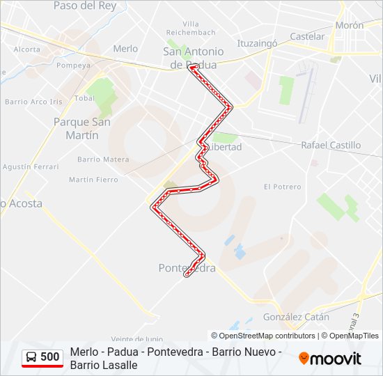 Mapa de 500 de Colectivo