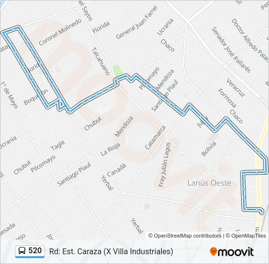520 Colectivo Line Map