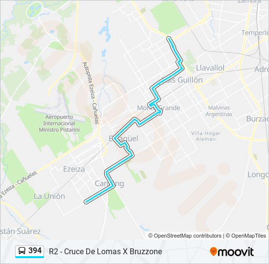 394 Colectivo Line Map