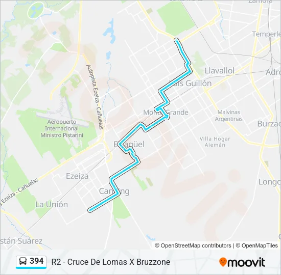 394 Colectivo Line Map