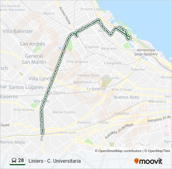 Mapa de 28 de Colectivo