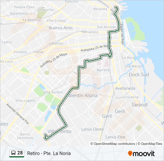 Mapa de 28 de Colectivo