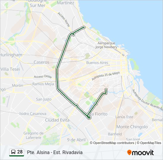 Mapa de 28 de Colectivo