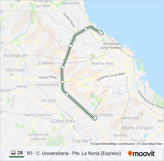 Mapa de 28 de Colectivo