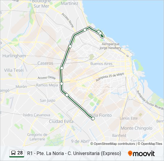 Mapa de 28 de Colectivo