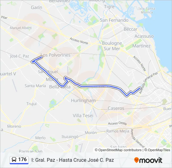 176 Colectivo Line Map