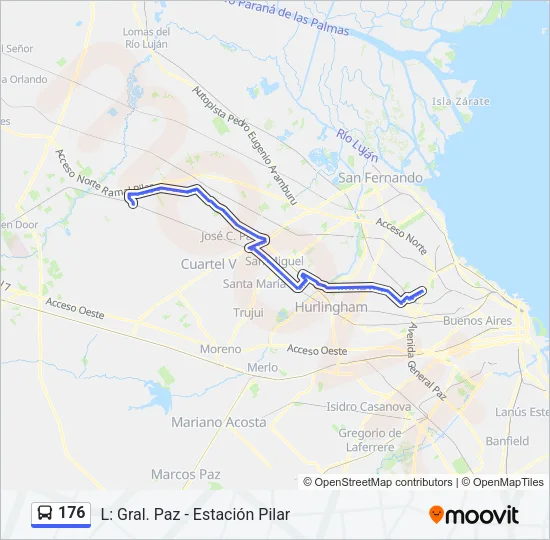 176 Colectivo Line Map