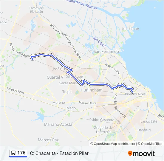 176 Colectivo Line Map