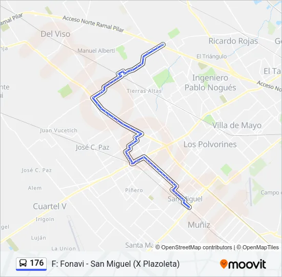176 Colectivo Line Map
