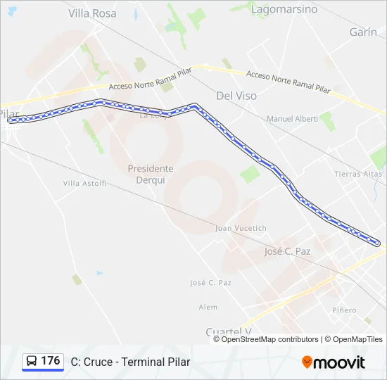 176 Colectivo Line Map