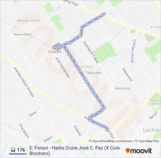 176 Colectivo Line Map