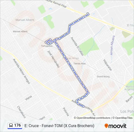 176 Colectivo Line Map