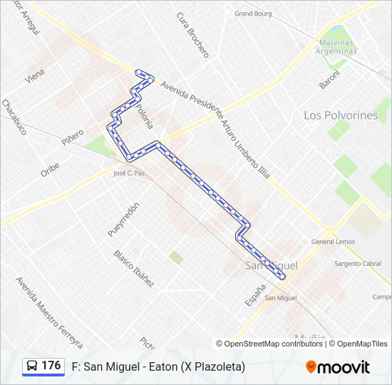 176 Colectivo Line Map