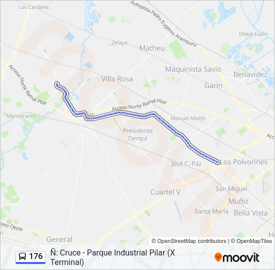 176 Colectivo Line Map