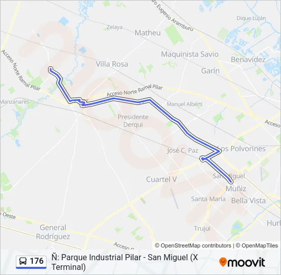 176 Colectivo Line Map