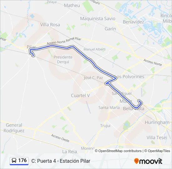 176 Colectivo Line Map