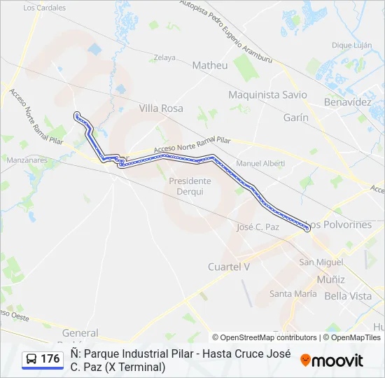 176 Colectivo Line Map