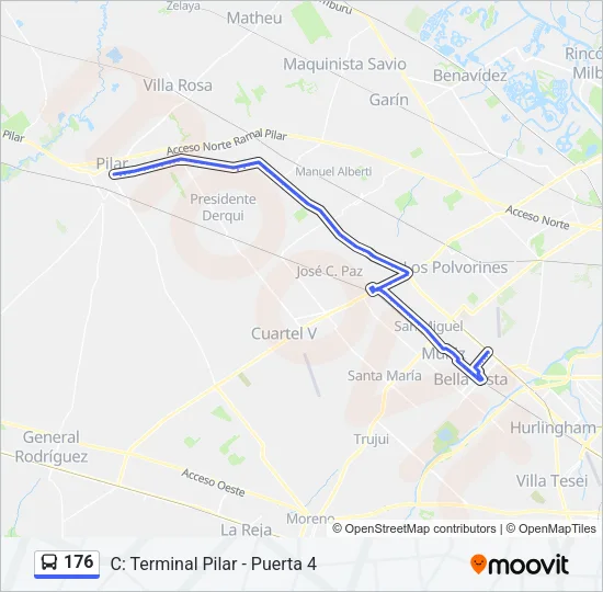 176 Colectivo Line Map
