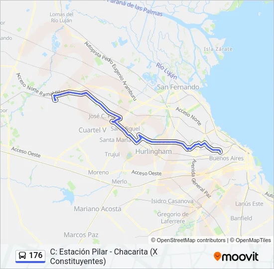 176 Colectivo Line Map