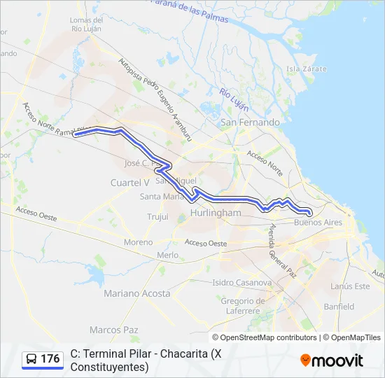 176 Colectivo Line Map