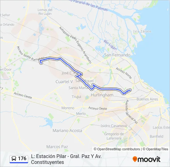 176 Colectivo Line Map