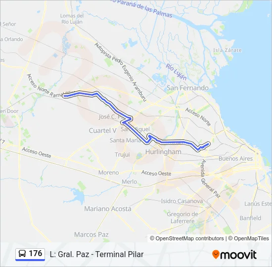 176 Colectivo Line Map