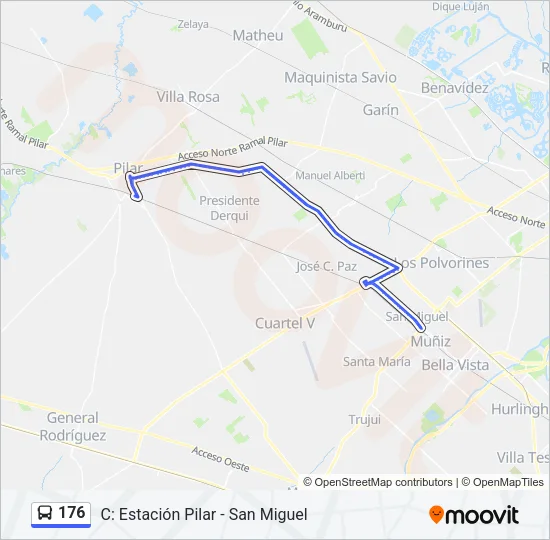176 Colectivo Line Map