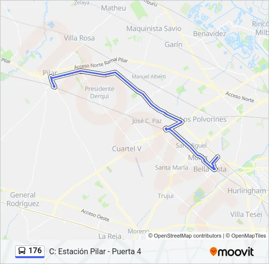 176 Colectivo Line Map