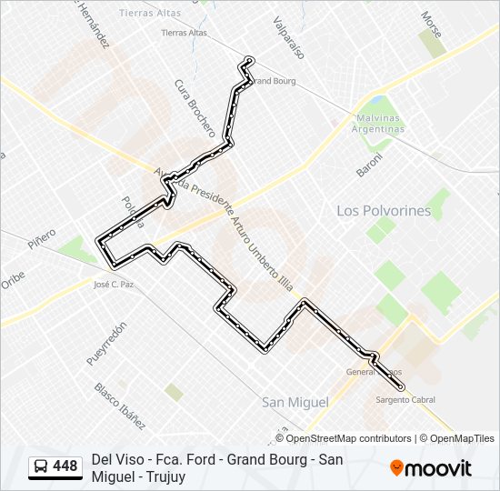 Mapa de 448 de Colectivo