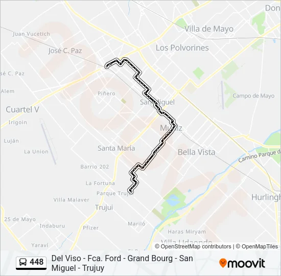 448 Colectivo Line Map