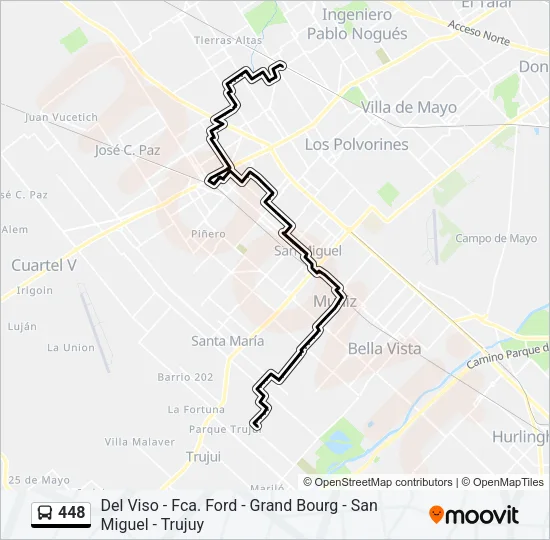 448 Colectivo Line Map