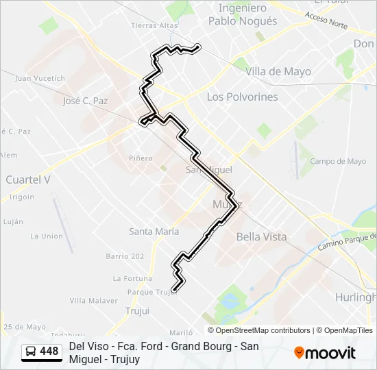 448 Colectivo Line Map