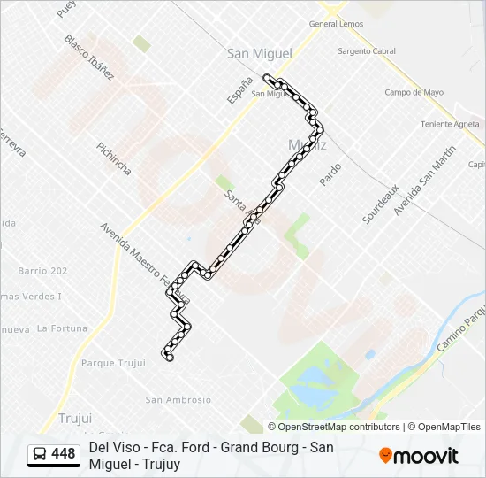 448 Colectivo Line Map