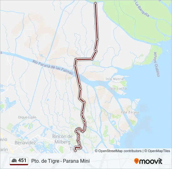 451 Ferry Line Map