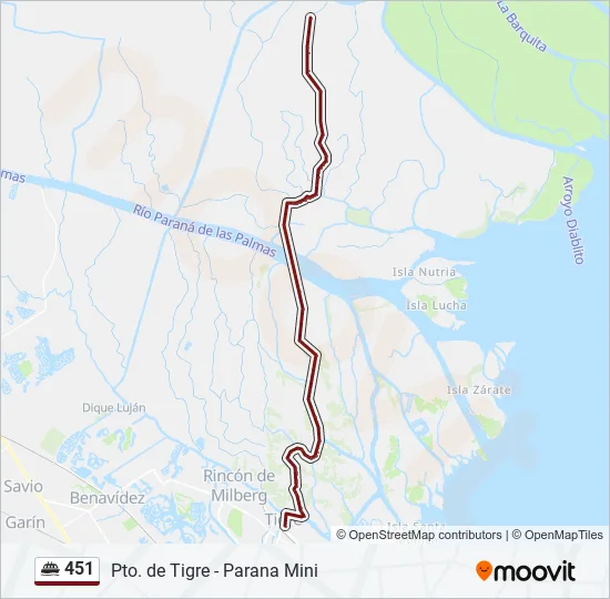 451 Ferry Line Map