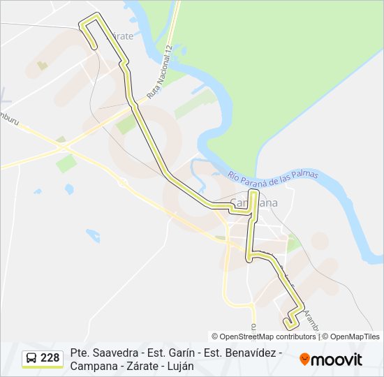 228 Colectivo Line Map