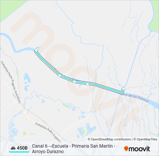 Mapa de 450B de ferry