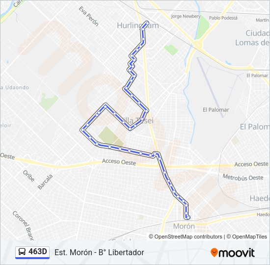 463D Colectivo Line Map
