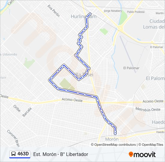 Mapa de 463D de Colectivo