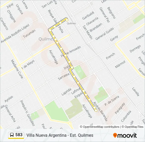583 Colectivo Line Map