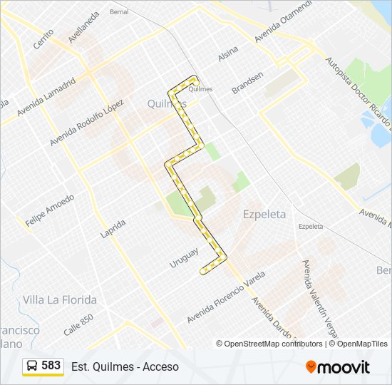 583 Colectivo Line Map