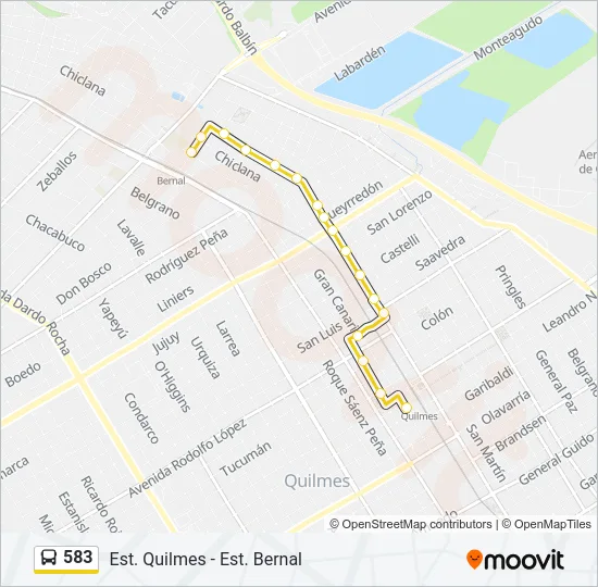 583 Colectivo Line Map