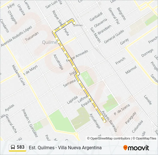 583 Colectivo Line Map