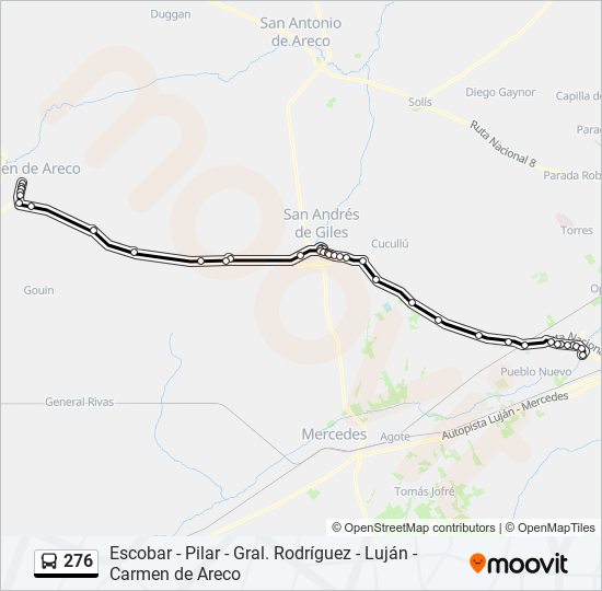 276 Colectivo Line Map