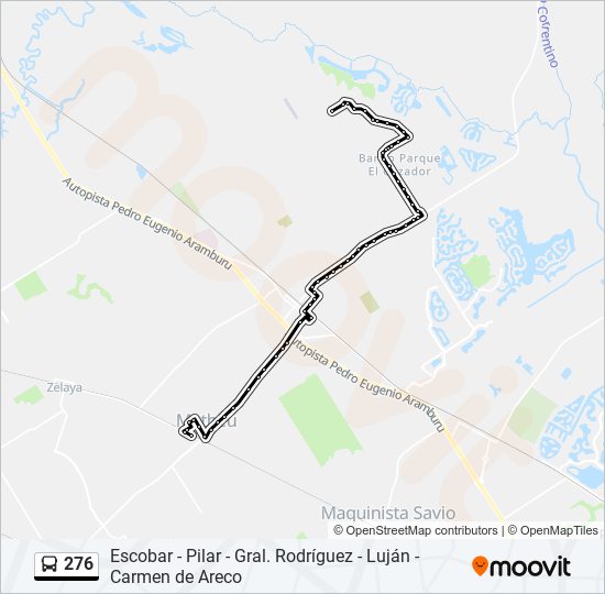 276 colectivo Line Map