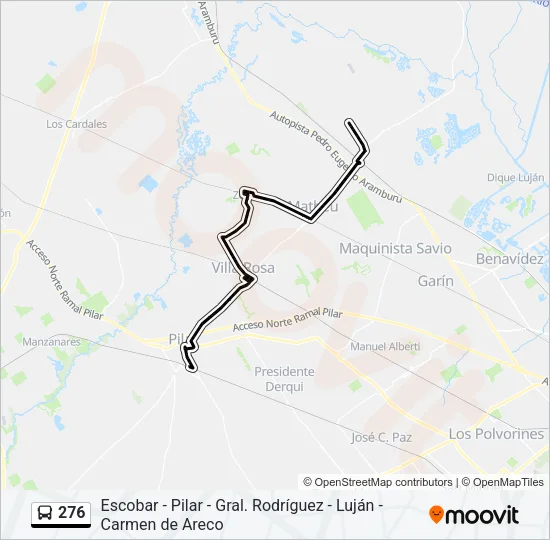 276 Colectivo Line Map